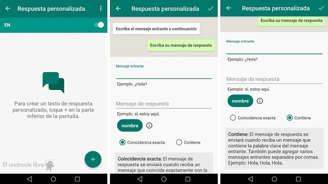 Implementación Técnica de Mensajes Automáticos